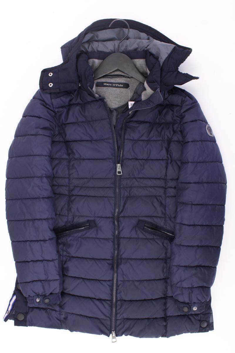 Marc O'Polo Kapuzenmantel Gr. 36 blau aus Polyester