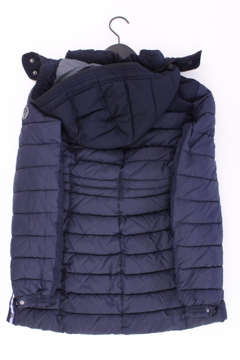 Marc O'Polo Kapuzenmantel Gr. 36 blau aus Polyester