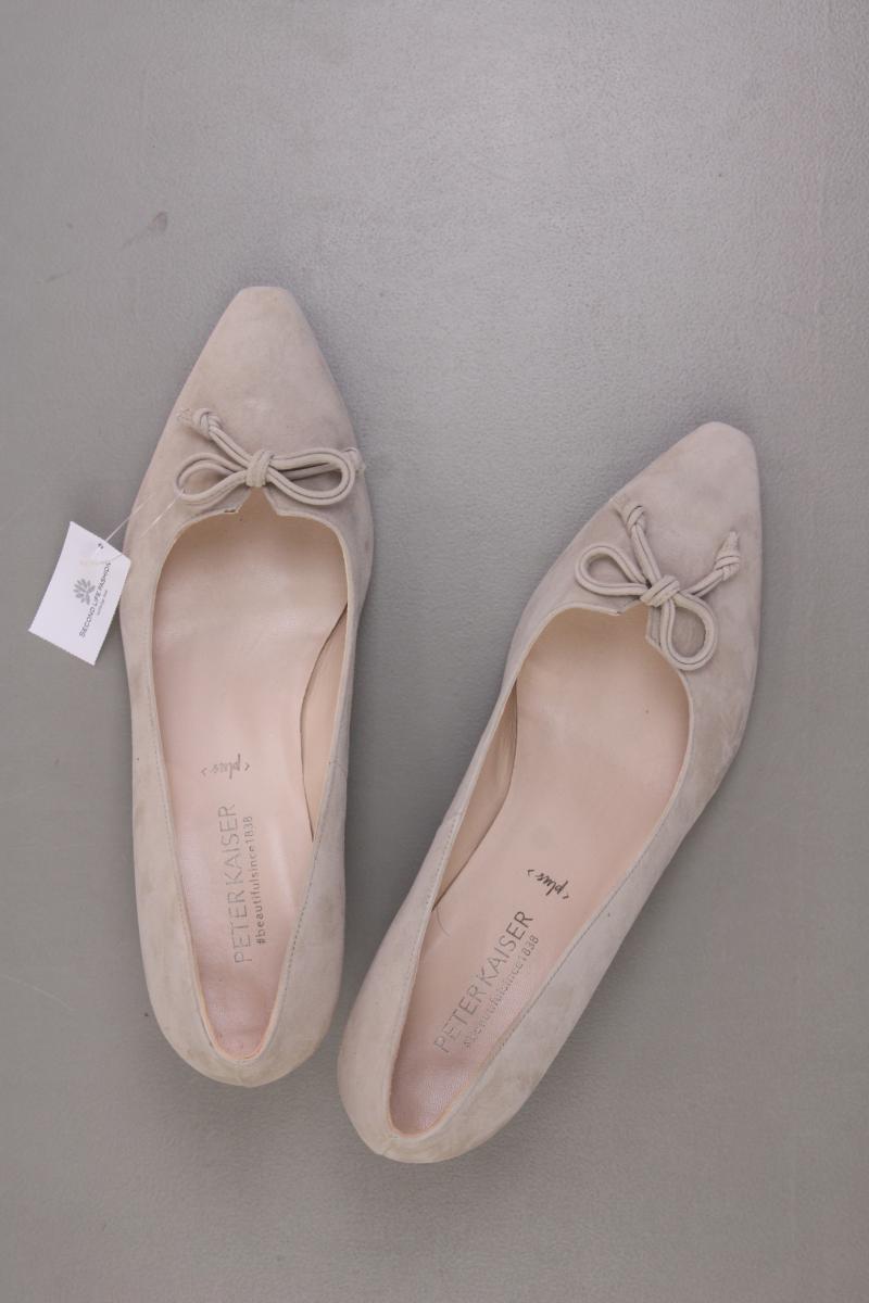 Peter Kaiser Pumps Gr. 38,5 creme aus Leder