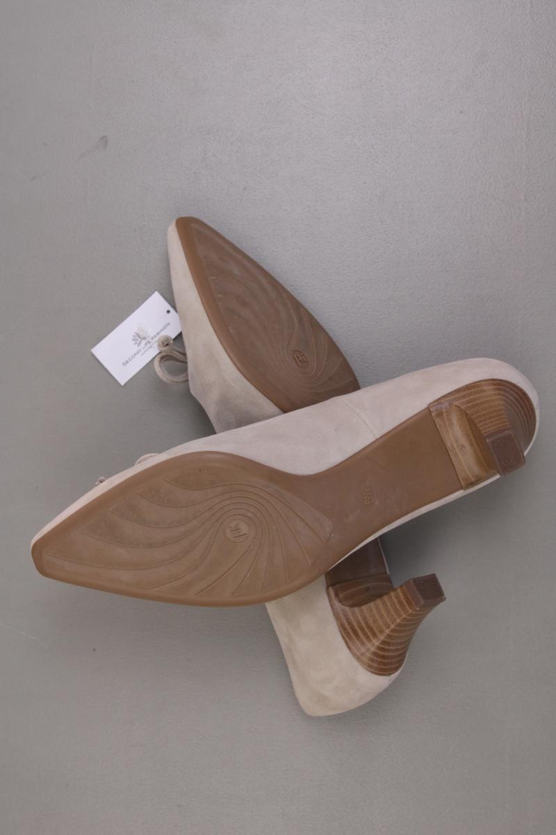 Peter Kaiser Pumps Gr. 38,5 creme aus Leder