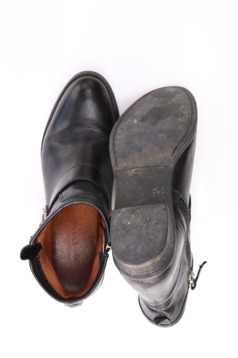 Marc O'Polo Leder Stiefelette Gr. 5,5 Gr. 38 schwarz