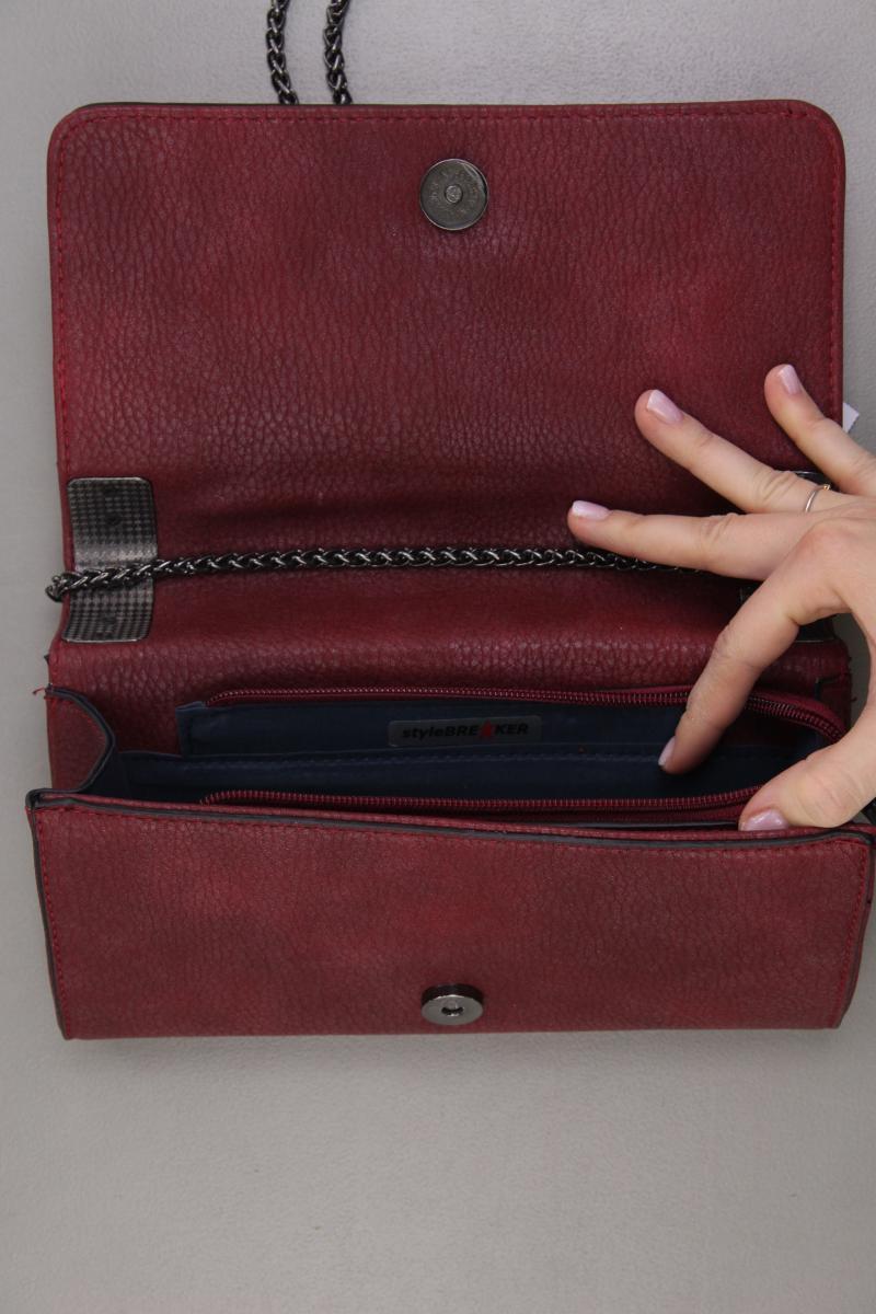 Umhängetasche neuwertig rot aus Kunstleder