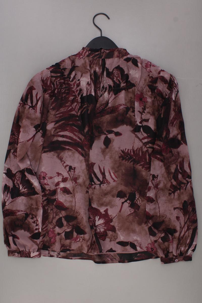 Esprit Langarmbluse Gr. 40 mit Blumenmuster neuwertig lila aus Polyester
