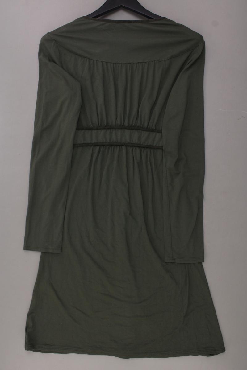 MaxCo. Jerseykleid Gr. M Langarm olivgrün aus Viskose