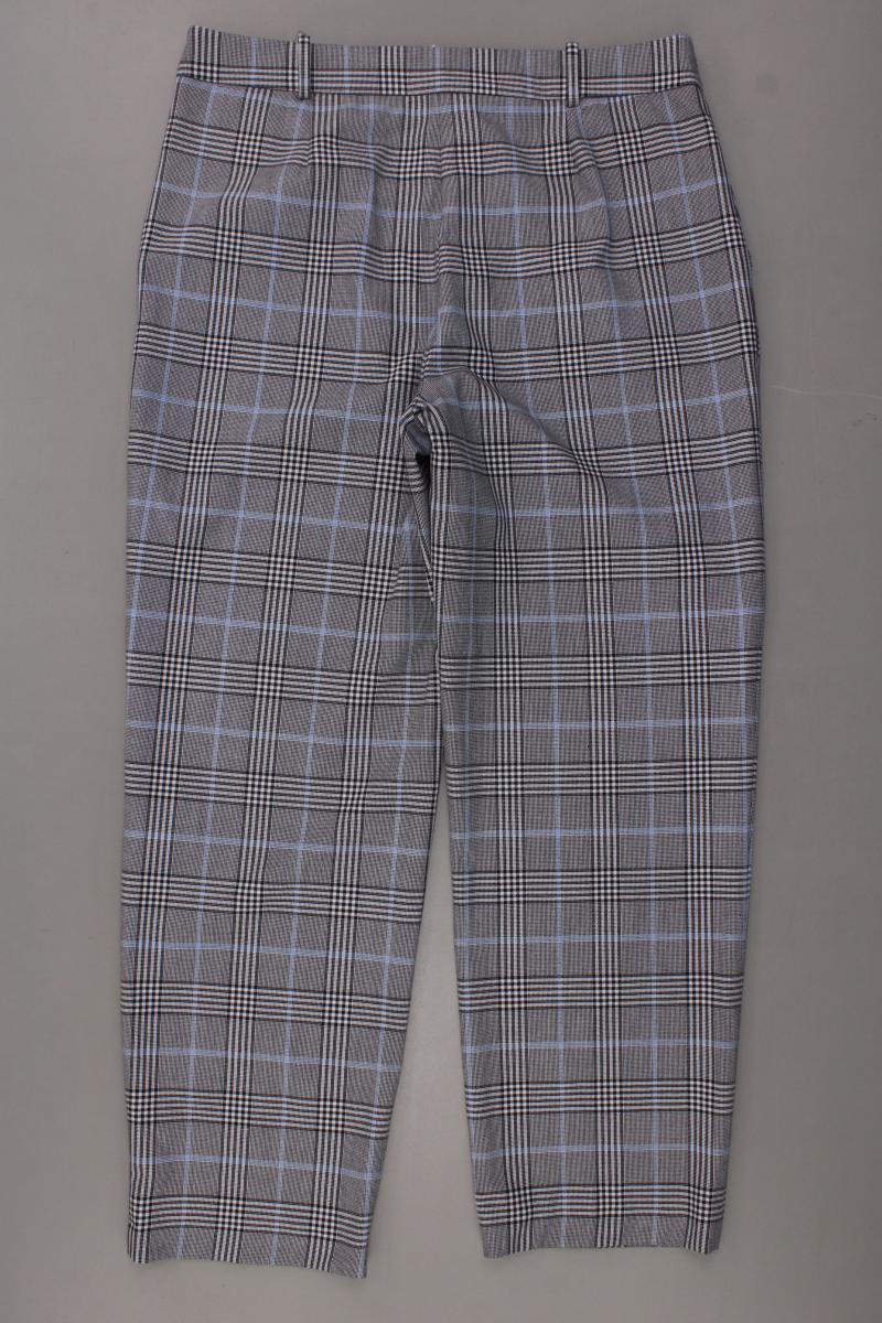 Hallhuber Stoffhose Gr. 40 kariert neuwertig grau aus Polyester