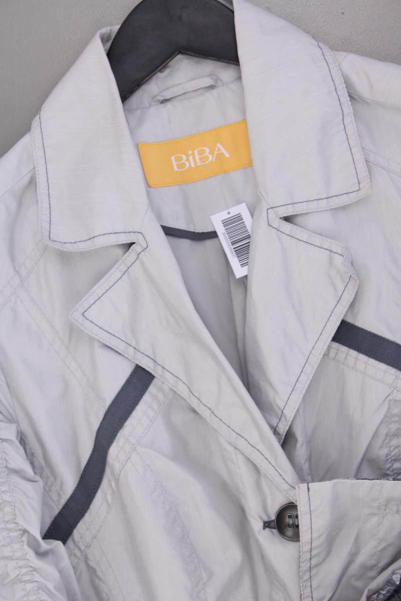 Biba Übergangsmantel Gr. 38 grau aus Polyester