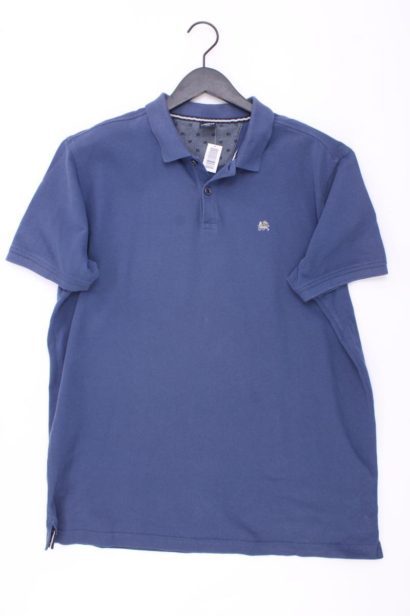Lerros Poloshirt für Herren Gr. XXL Kurzarm blau aus Baumwolle