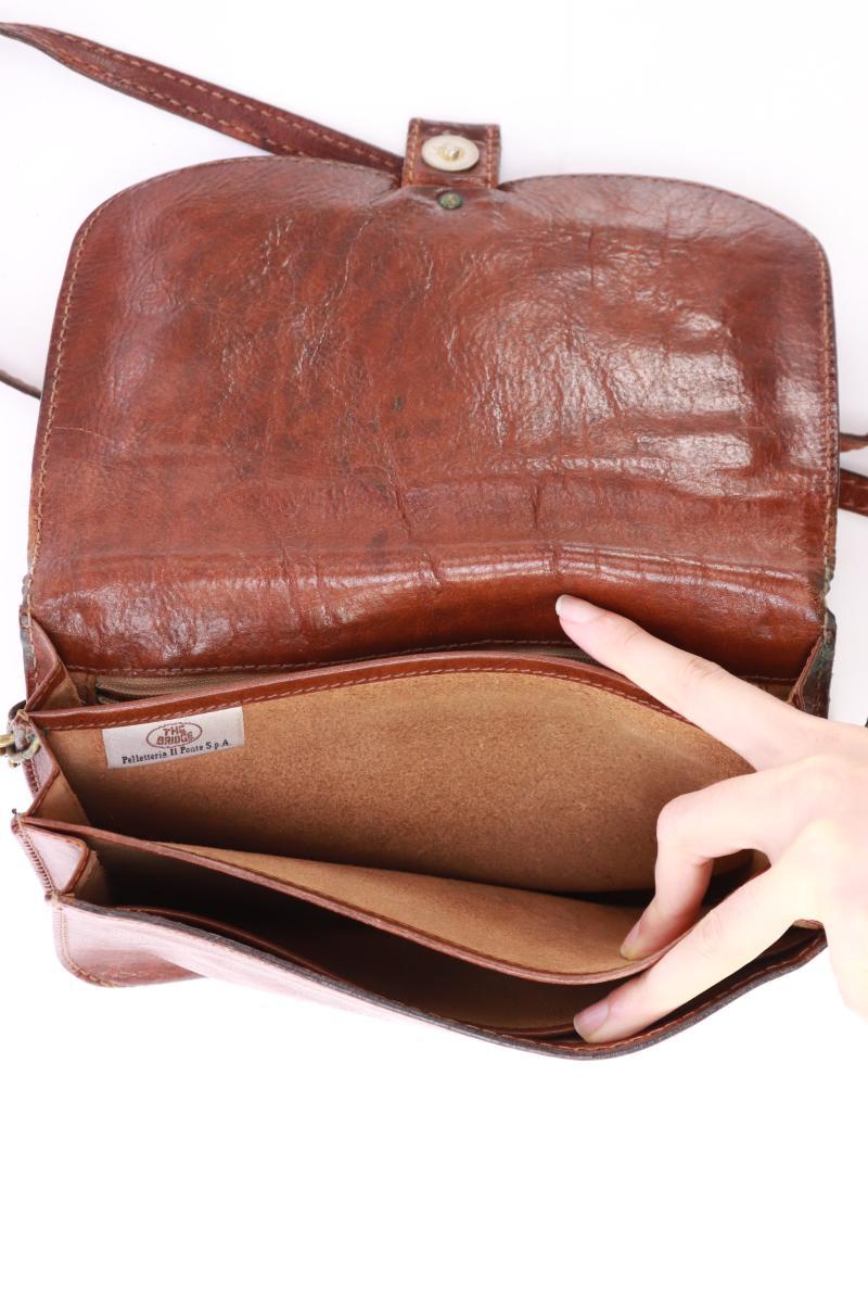 The Bridge Umhängetasche Vintage braun aus Leder