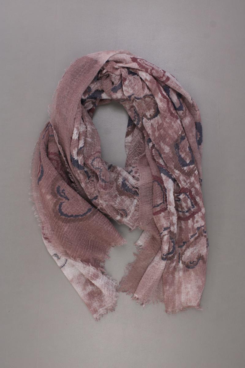 Tuch mit Herzmuster neuwertig rosa aus Viskose