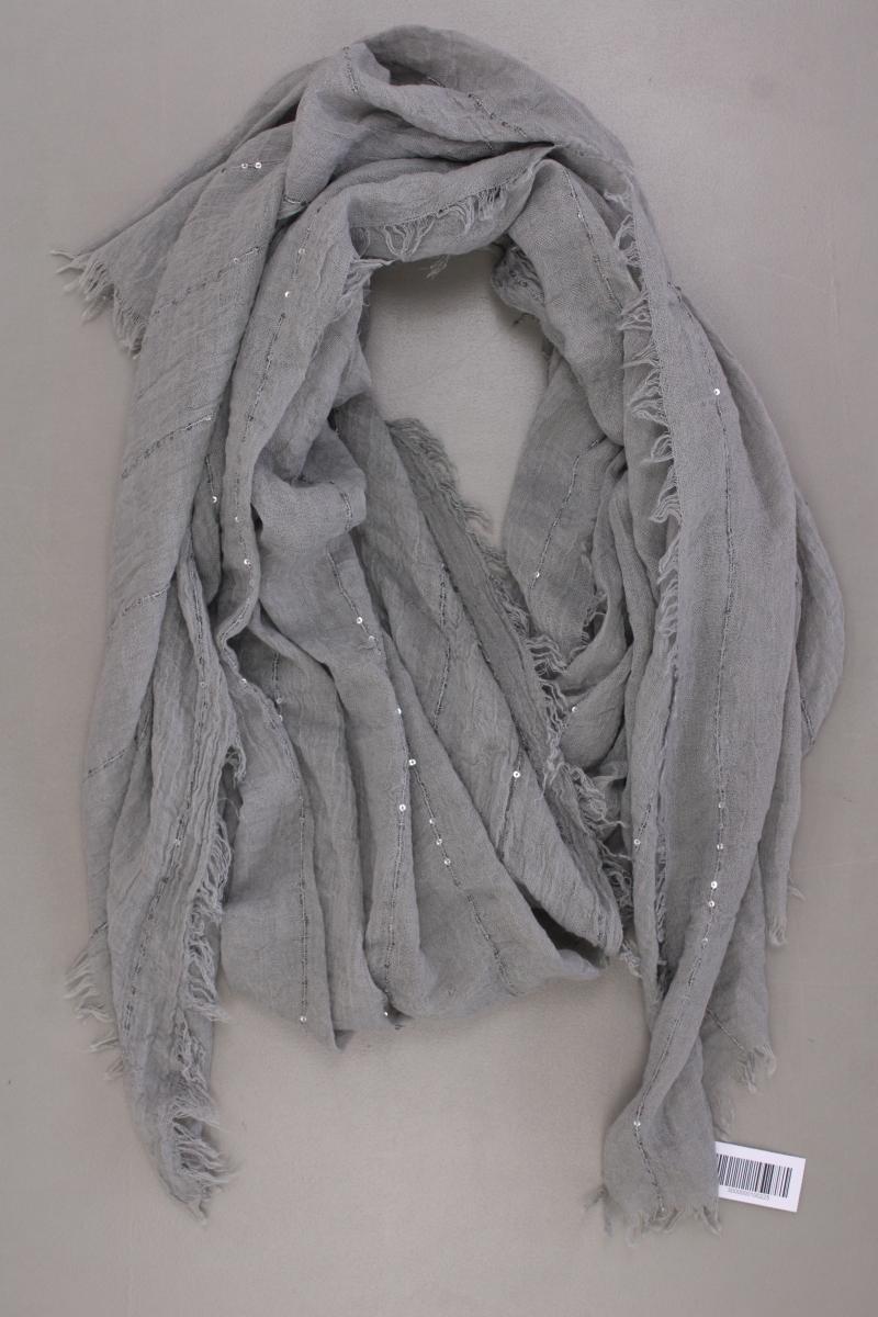 Tuch mit Pailletten grau aus Viskose