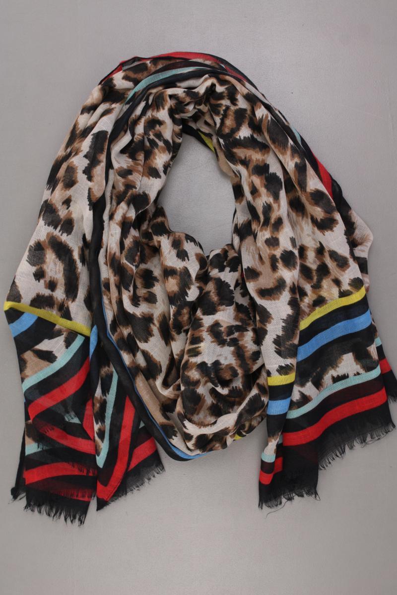 Tuch mit Tierdruck mehrfarbig aus Viskose