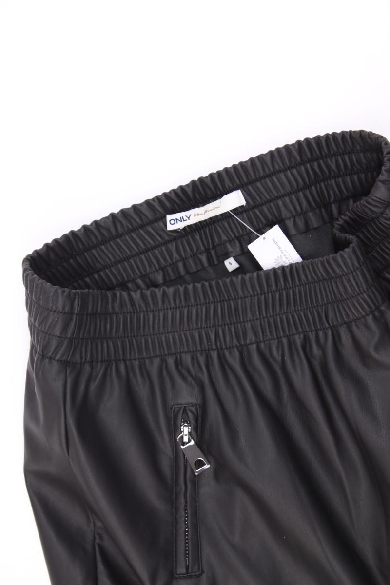 Only Kunstlederrock Gr. S neuwertig schwarz aus Polyester