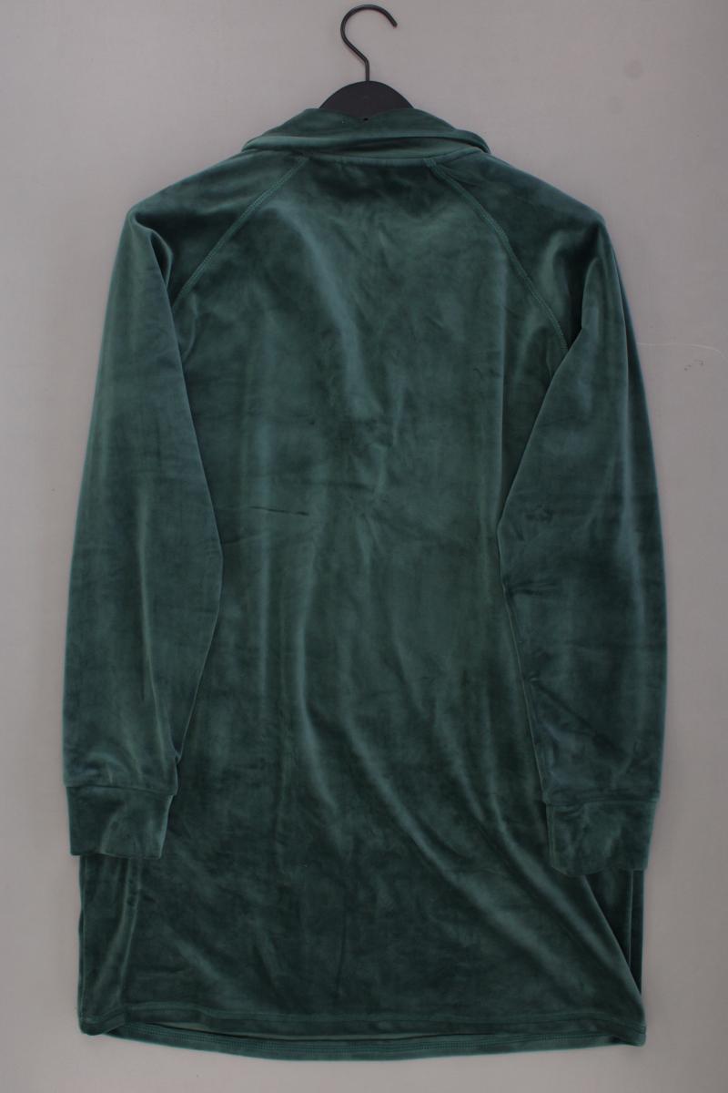 DKNY Samtkleid Gr. S Langarm grün aus Polyester