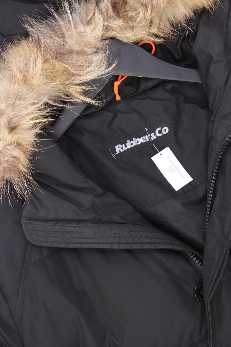 Rubber & Co Winterjacke für Herren Gr. L schwarz aus Polyester