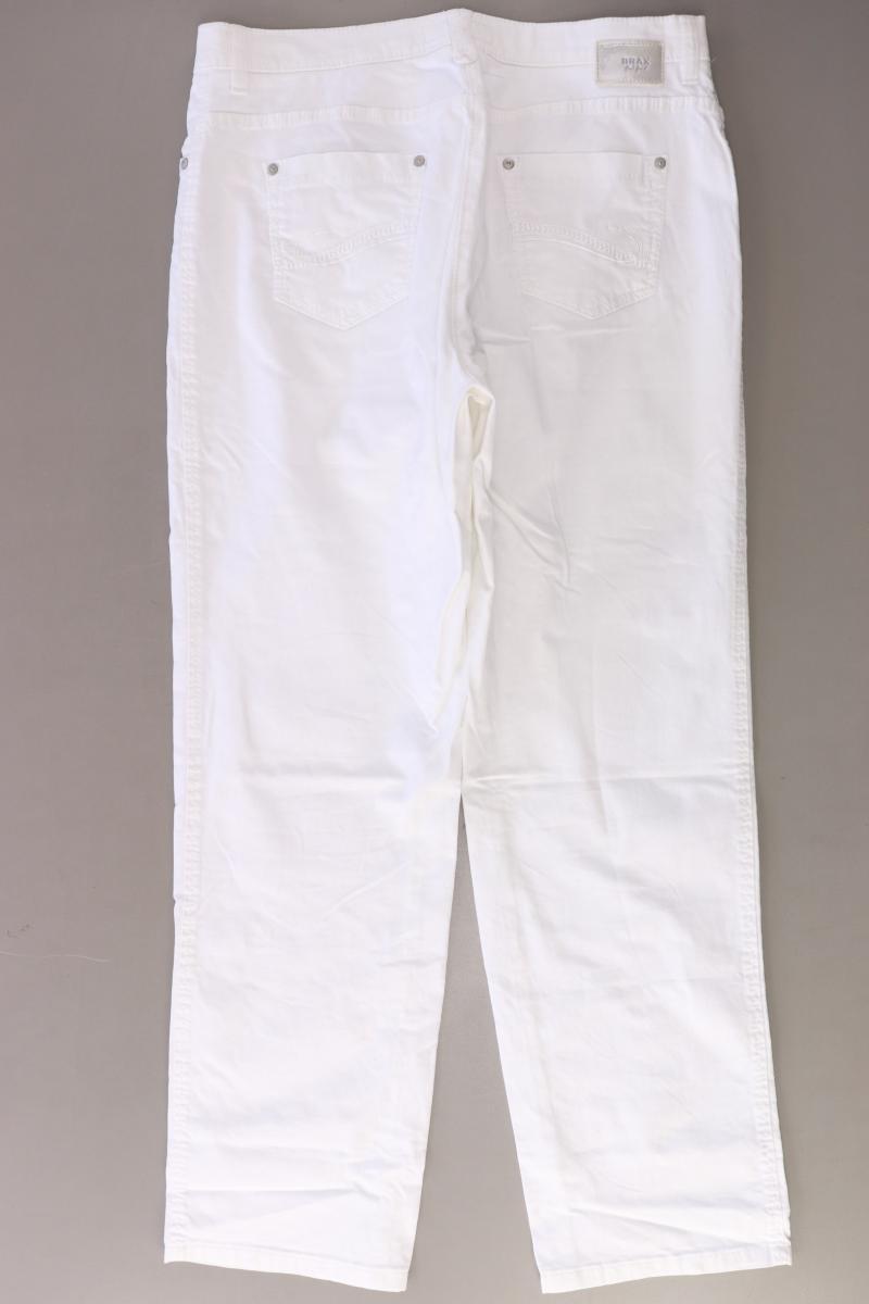 Brax Straight Jeans Gr. Kurzgröße 42 weiß aus Baumwolle
