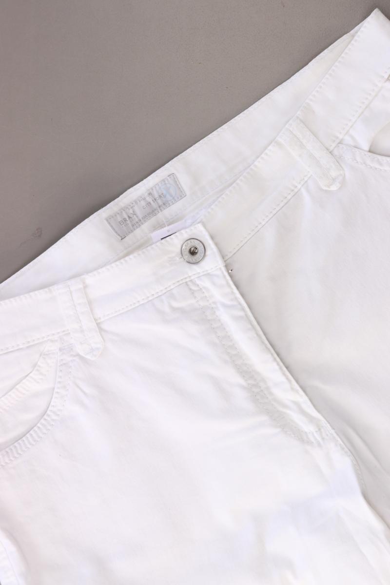 Brax Straight Jeans Gr. Kurzgröße 42 weiß aus Baumwolle