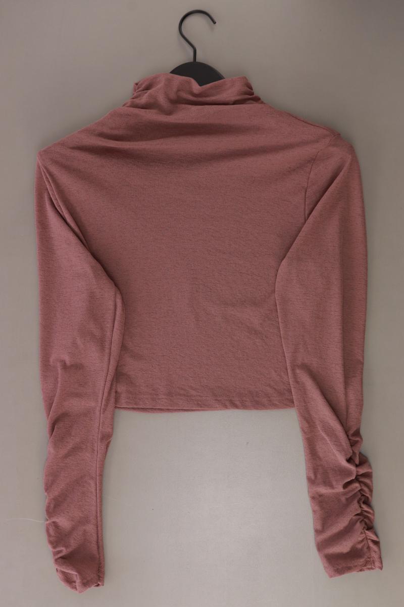 miss selfridge Cropped Shirt Gr. 46 Langarm lila aus Polyester