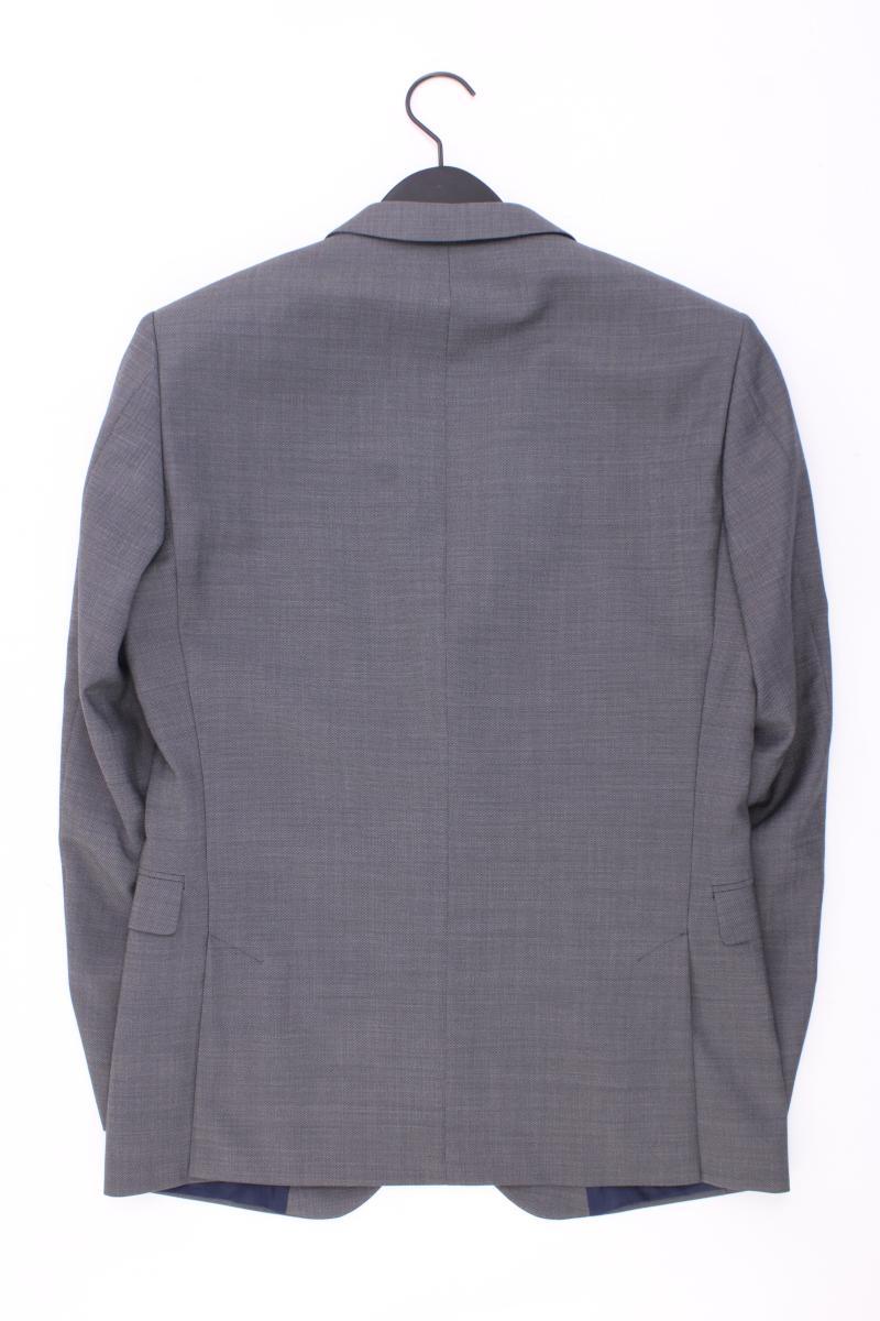 Strellson Wollsakko für Herren Gr. 44 neuwertig grau aus Schurwolle