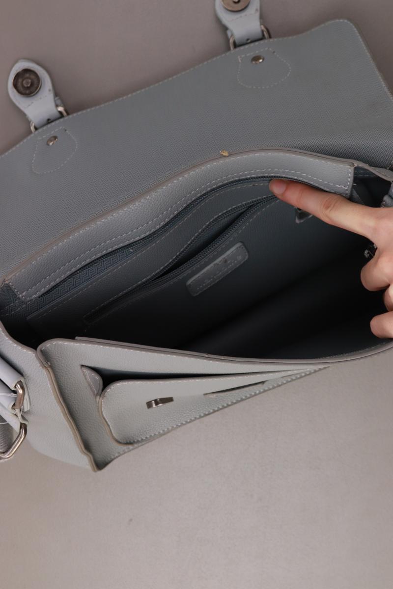 Mandoline Umhängetasche grau aus Polyurethan