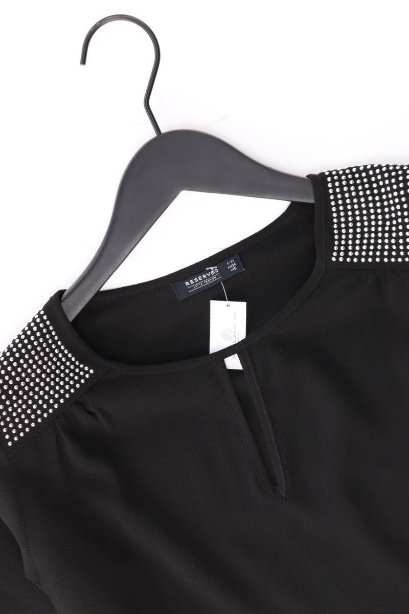Reserved Langarmbluse Gr. 34 schwarz aus Polyester