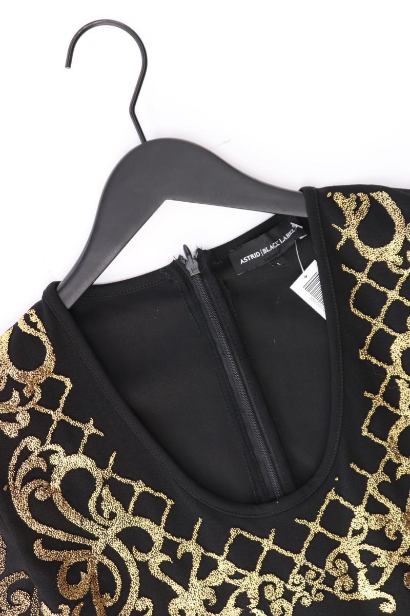 Astrid Black Label Kleid Gr. L Kurzarm mit Glitzer schwarz aus Polyester