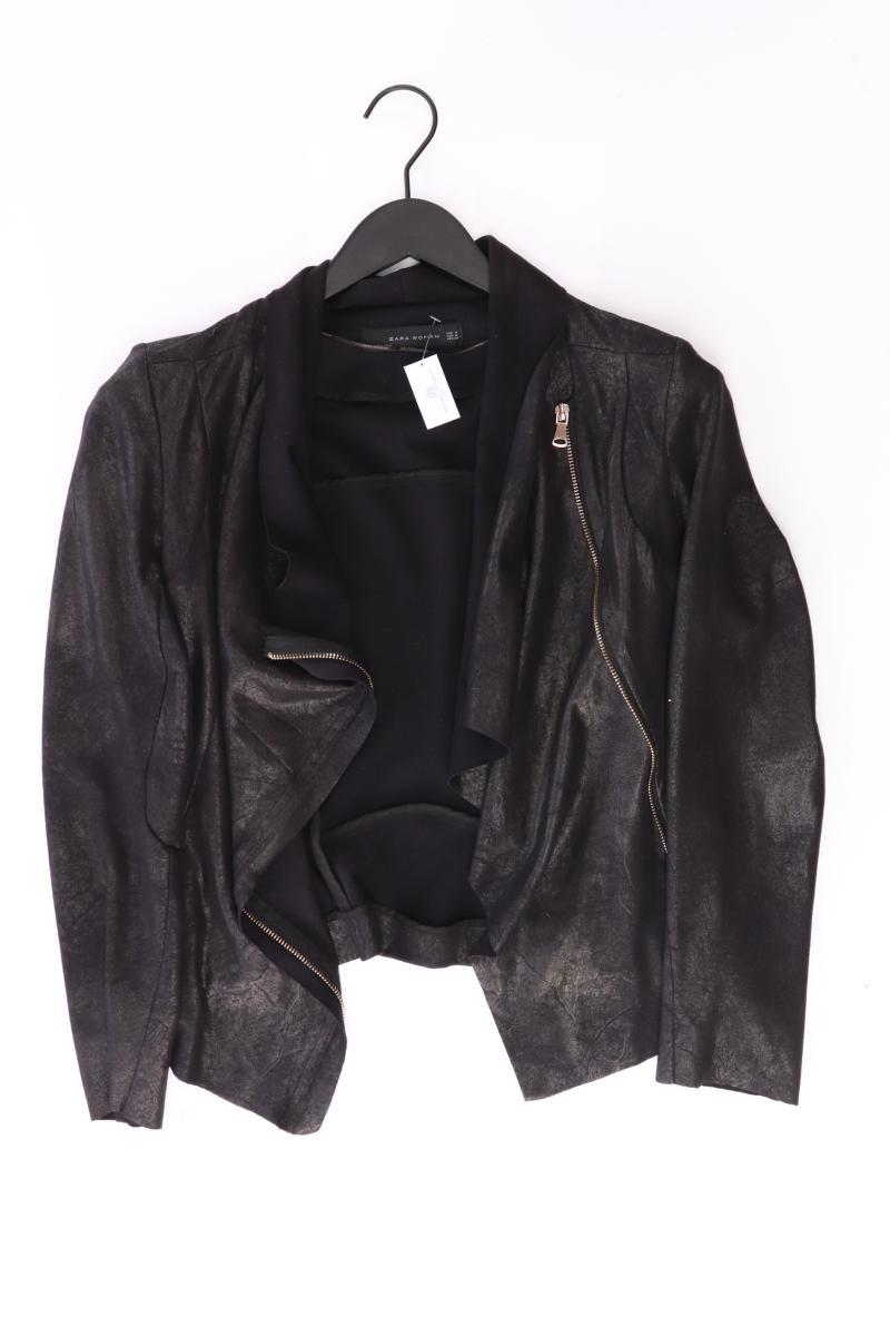 Zara Cardigan in Wildlederoptik Gr. M Langarm schwarz