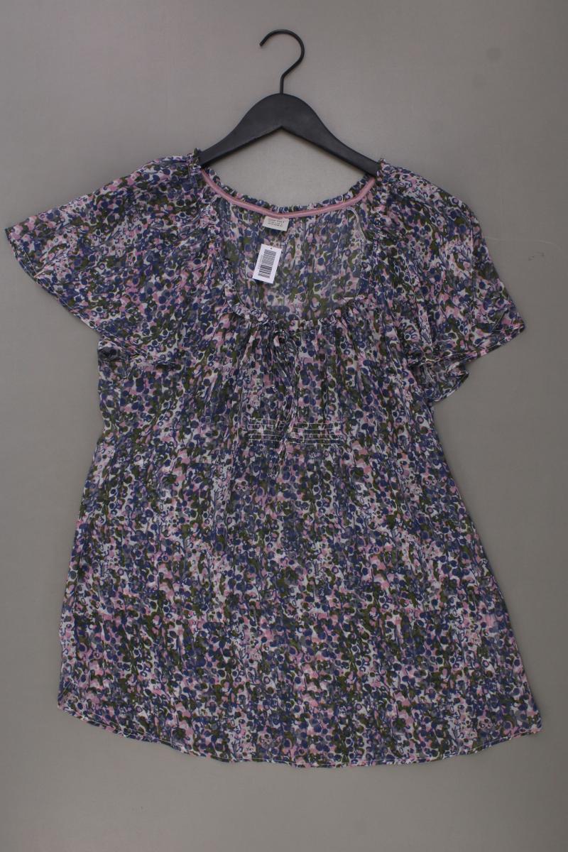 Esprit Chiffonbluse Gr. 40 Kurzarm mehrfarbig