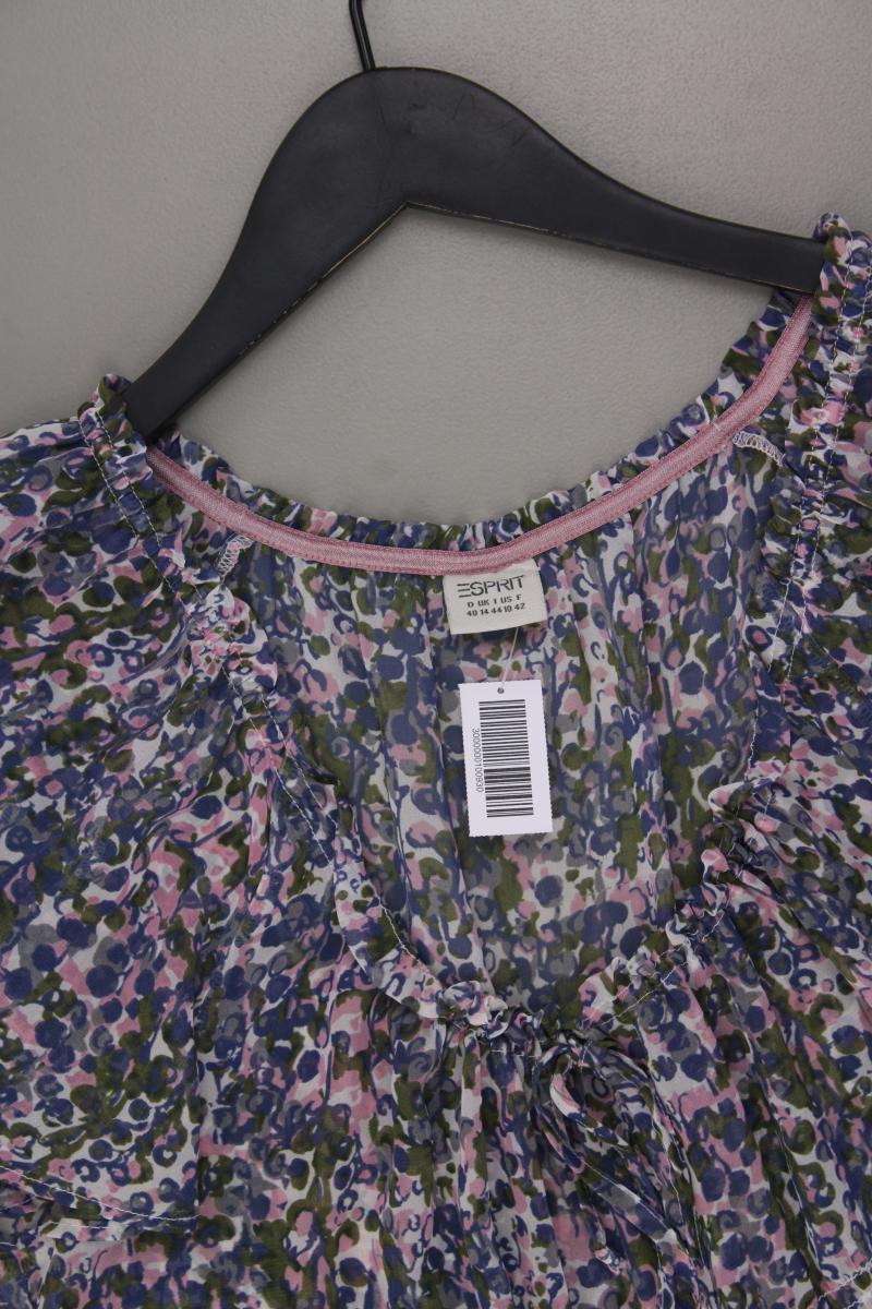 Esprit Chiffonbluse Gr. 40 Kurzarm mehrfarbig