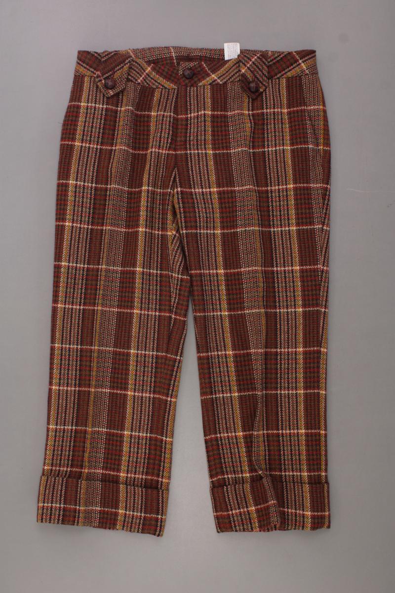 Zara Stoffhose Gr. 38 kariert Vintage braun aus Polyacryl