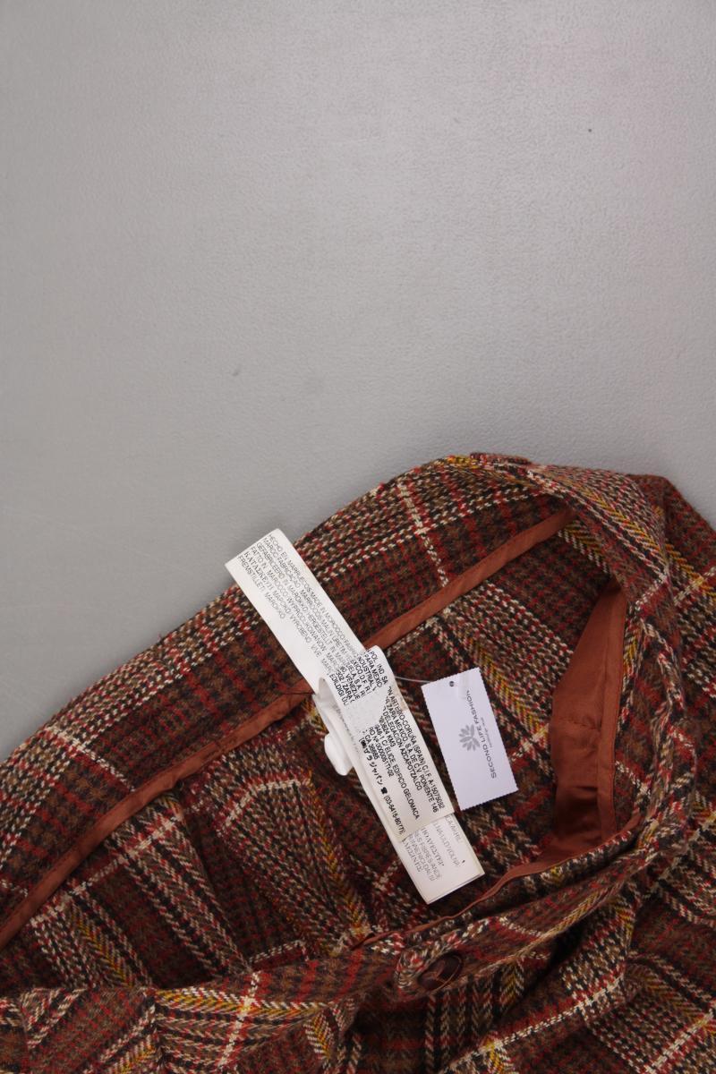 Zara Stoffhose Gr. 38 kariert Vintage braun aus Polyacryl
