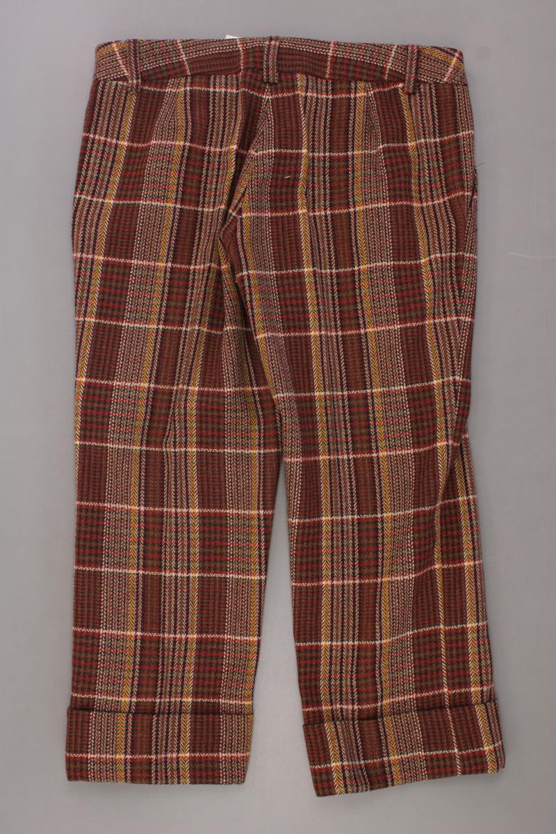 Zara Stoffhose Gr. 38 kariert Vintage braun aus Polyacryl