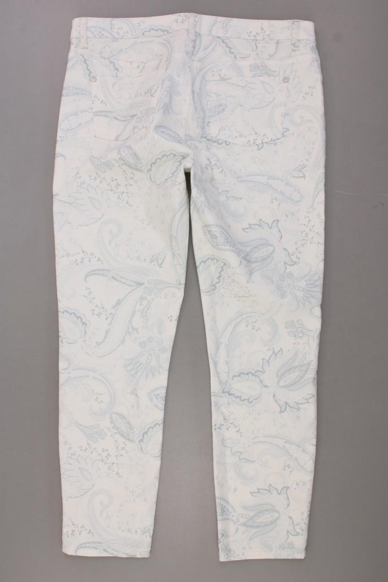 Lascana Five-Pocket-Hose Gr. 44 mit Paisleymuster creme aus Baumwolle