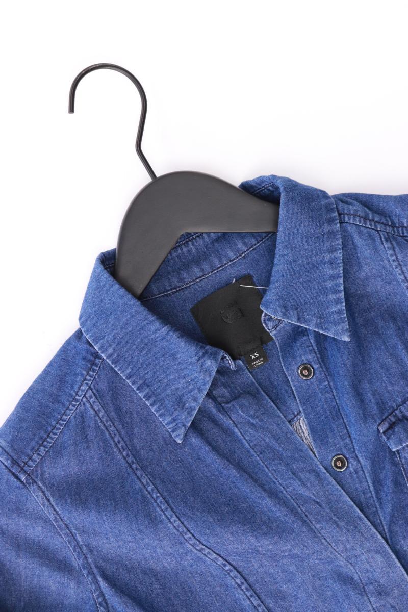 G-Star RAW Jeansbluse Gr. XS Langarm blau aus Baumwolle