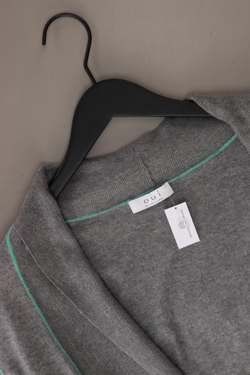 Oui Strickjacke Gr. 36 Langarm grau