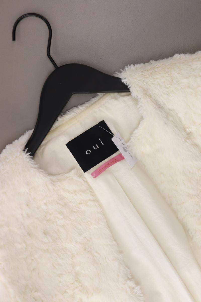 Oui Kunstfellmantel Gr. 36 creme