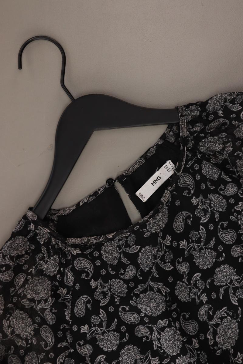 Mango Langarmkleid Gr. M mit Paisleymuster grau aus Polyester