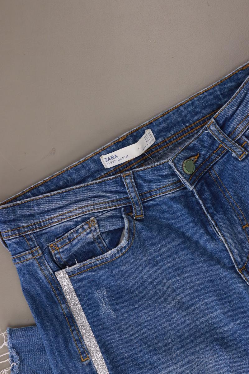 Zara Skinny Jeans Gr. 38 blau aus Baumwolle