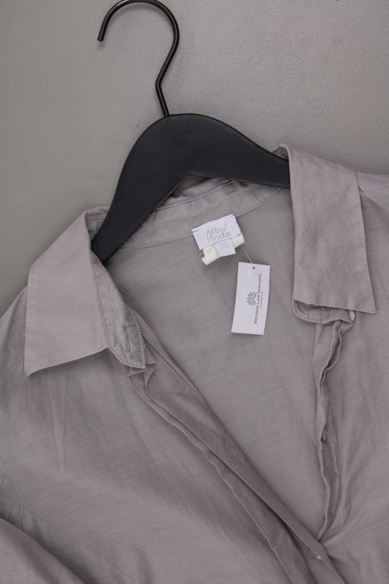 Alba Moda Langarmbluse Gr. 38 grau aus Baumwolle