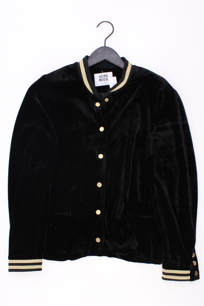 Vero Moda Samt Jäckchen Gr. L schwarz