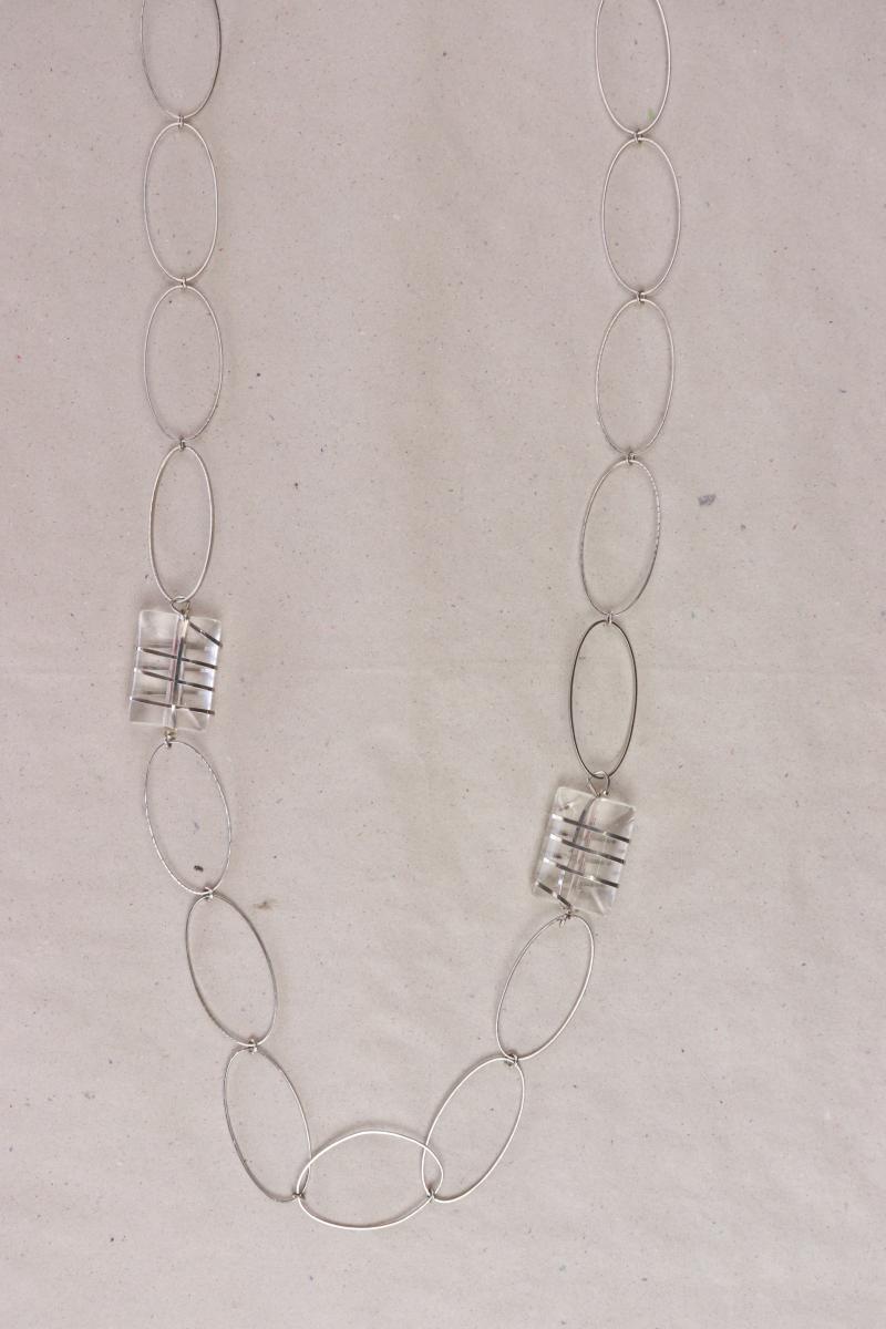 Second Hand Outfit Größe M mit Street One Langarmbluse in Gr. 38 und Halskette