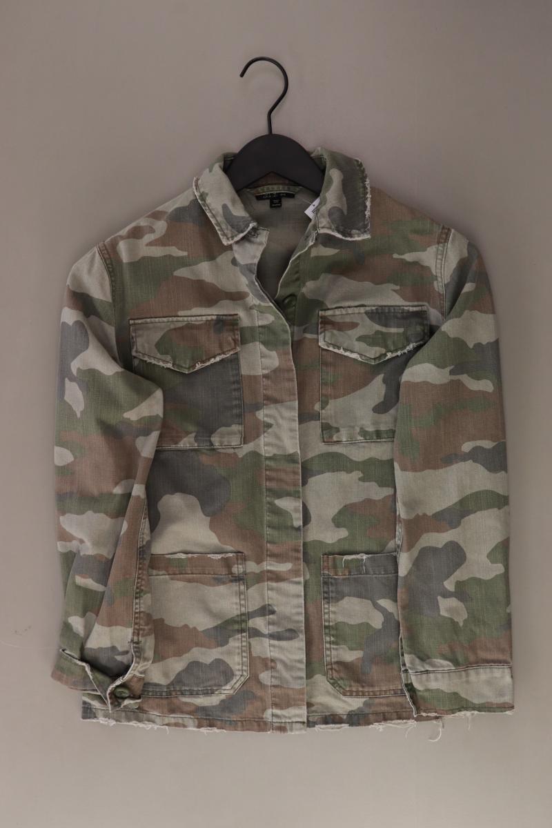 Topshop Camo-Jacke Gr. 34 camouflage olivgrün aus Baumwolle