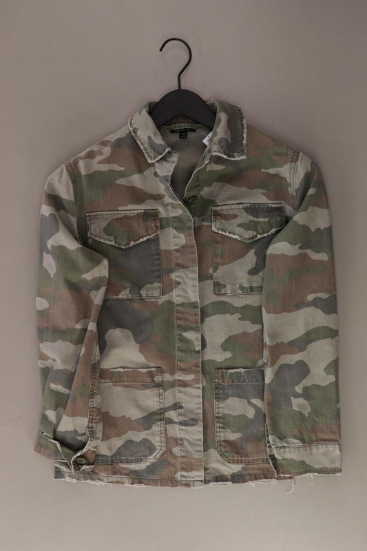 Topshop Camo-Jacke Gr. 34 camouflage olivgrün aus Baumwolle