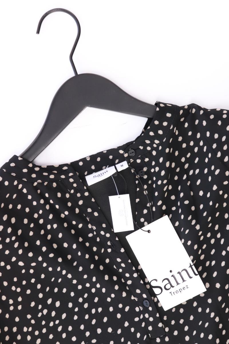 Saint Tropez Chiffonkleid Gr. M gepunktet neu mit Etikett Langarm schwarz