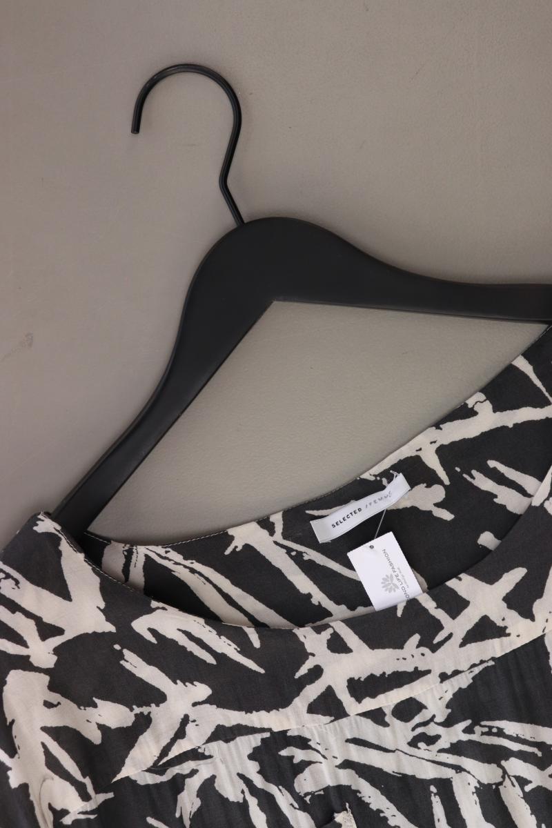 Selected Femme Kurzarmbluse Gr. 38 grau aus Viskose
