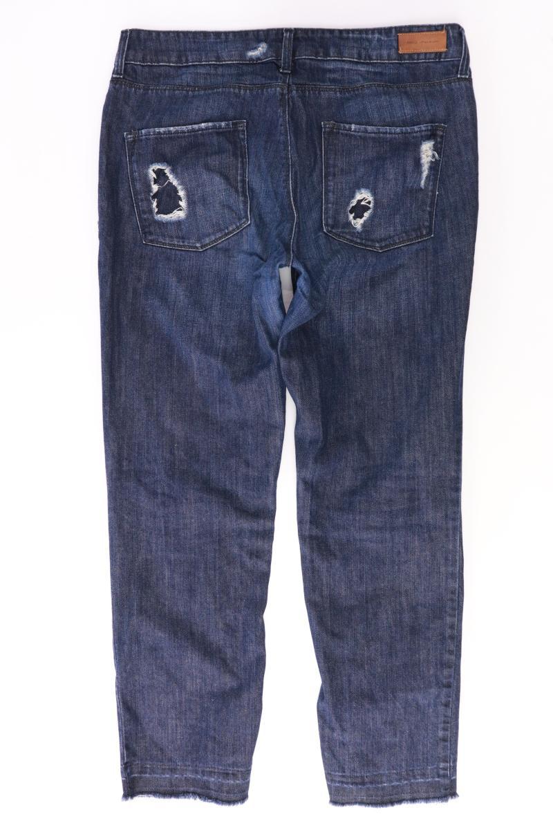 Mango Straight Jeans Gr. 40 blau aus Baumwolle