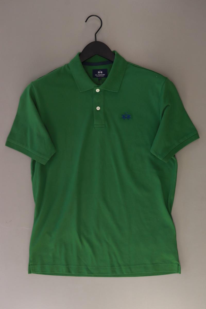La Martina Poloshirt für Herren Gr. L Kurzarm grün aus Baumwolle