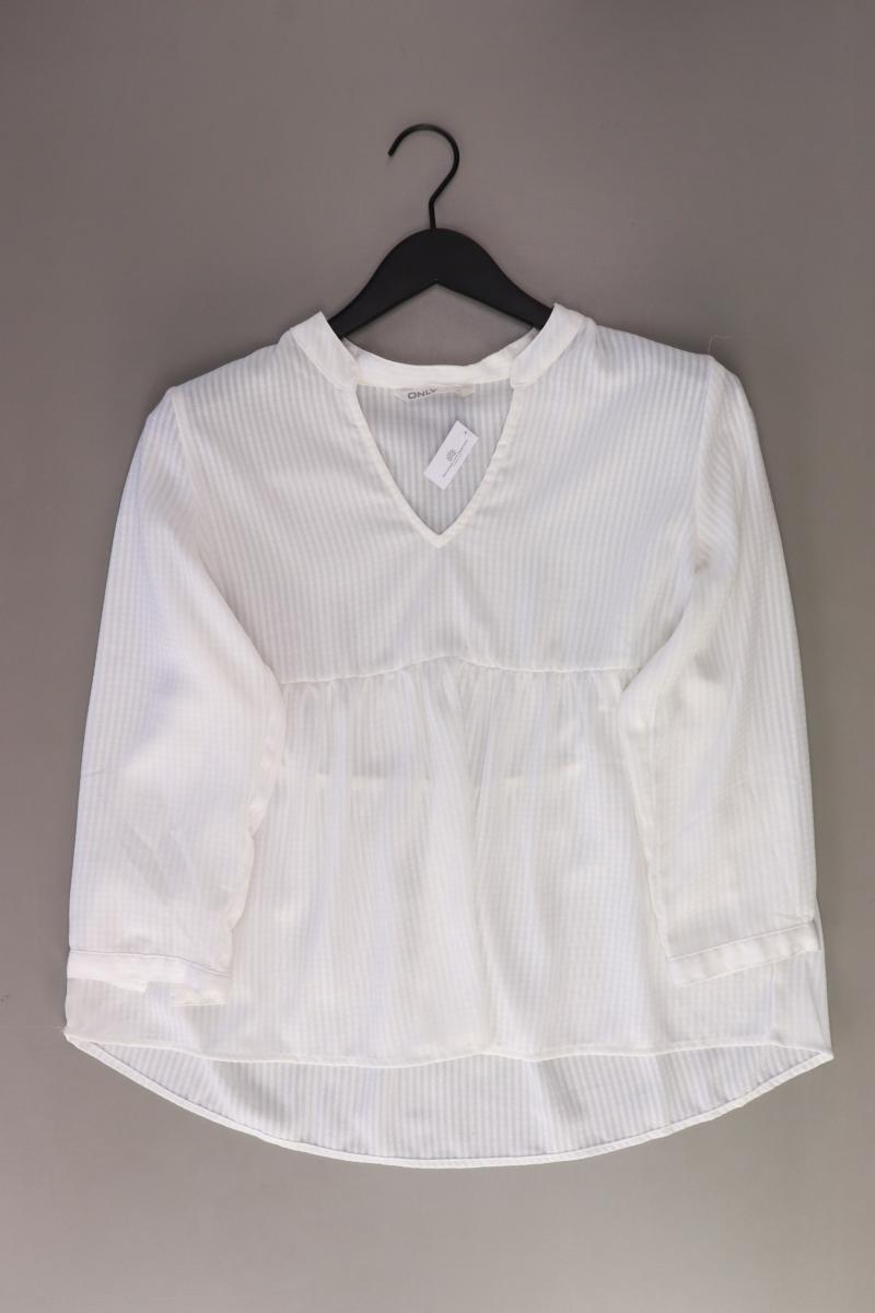Only Langarmbluse Gr. 38 weiß aus Polyester