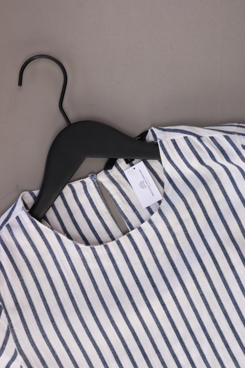 Vero Moda Kurzarmbluse Gr. S gestreift weiß aus Baumwolle