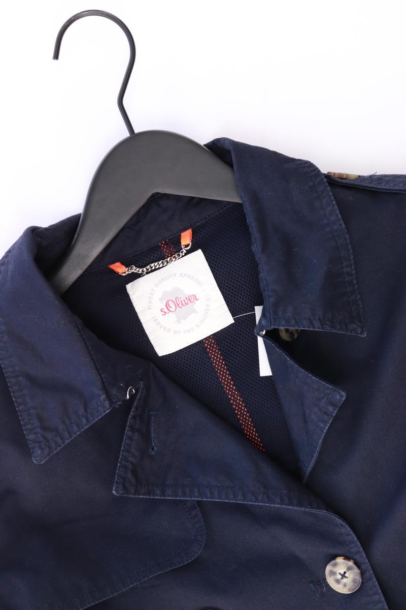 s.Oliver Trenchcoat Gr. 44 blau aus Baumwolle