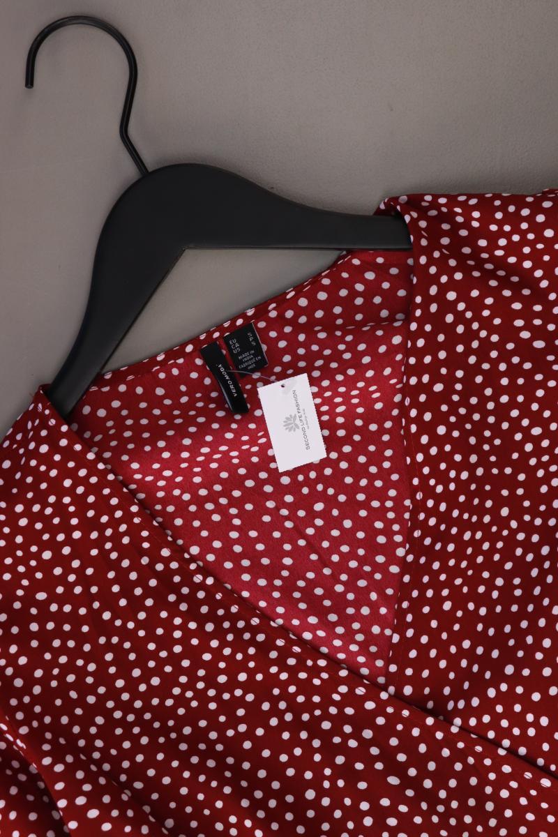 Vero Moda Wickelkleid Gr. S gepunktet 3/4 Ärmel rot aus Polyester